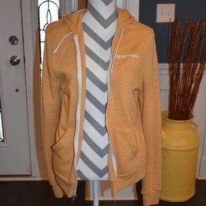 Pure Barre Yellow Hooded Zip Jacket